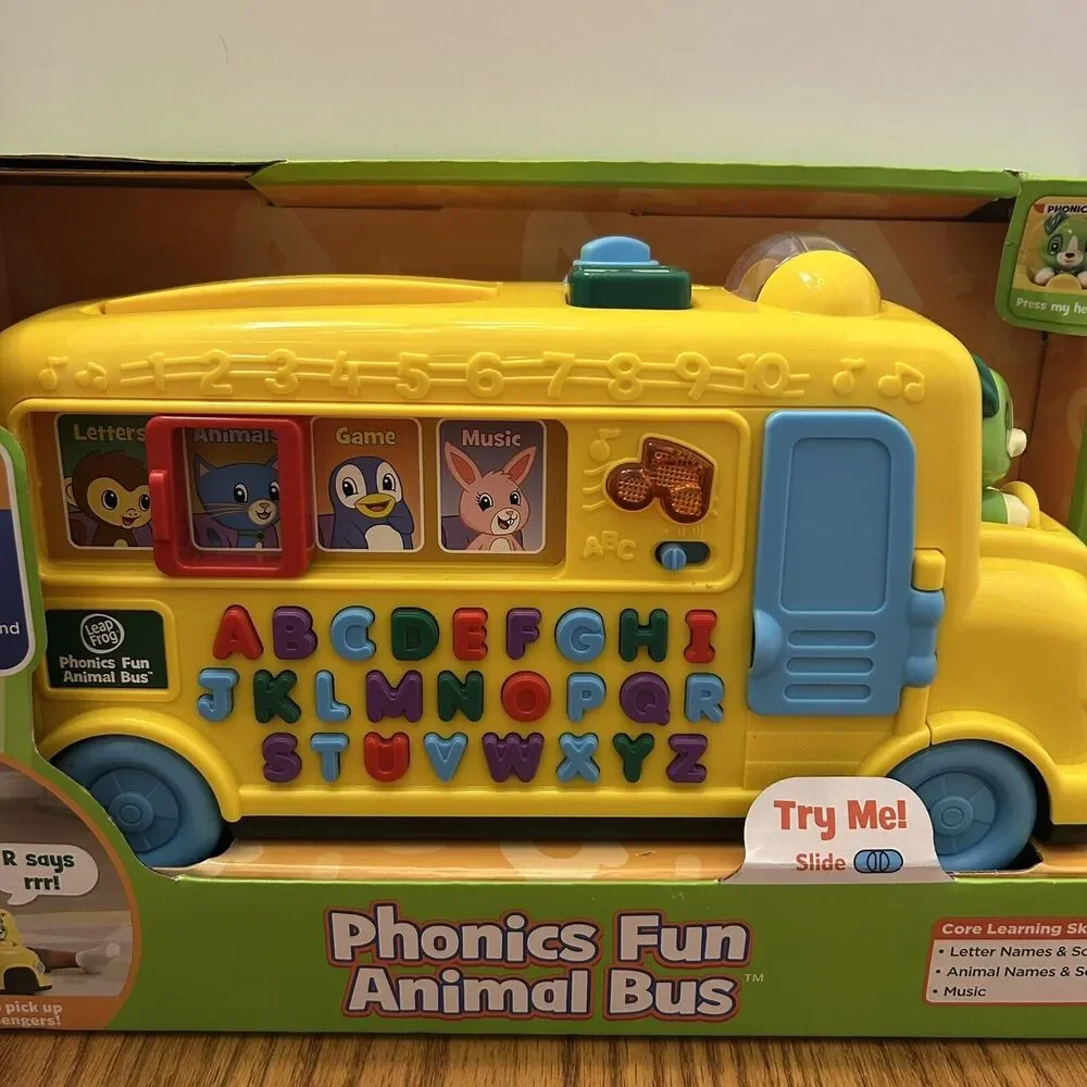 Leap Frog Phonics Fun Animal School Bus Letter Learning Scout Sounds Music 2017